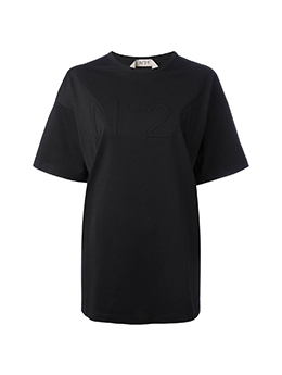 16SS 엠보로고 오버핏 원사이즈 티셔츠 블랙